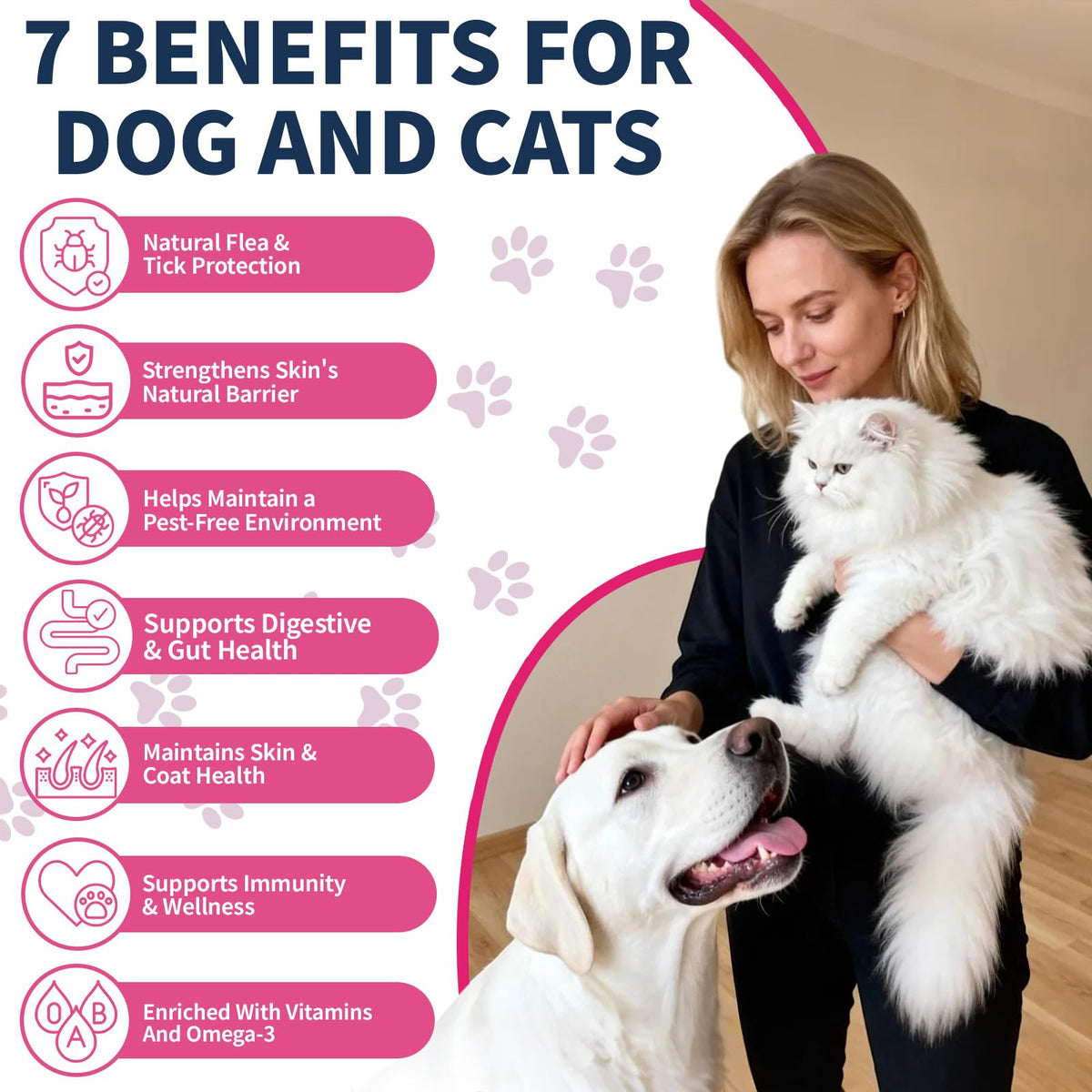 Flea and Tick Prevention for Cats & Dogs 60ml C639889
