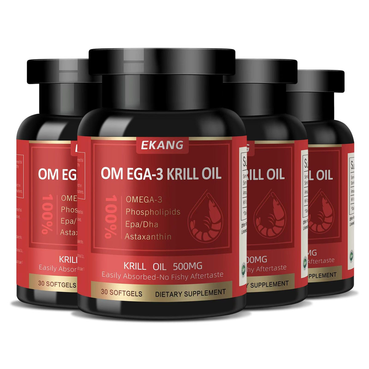 Krill Oil 500 mg Omega-3 120 Softgels U9379