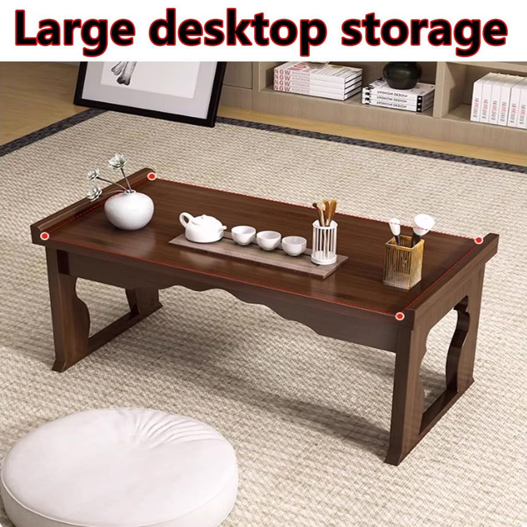Foldable Bamboo Coffee Table with Storage P920