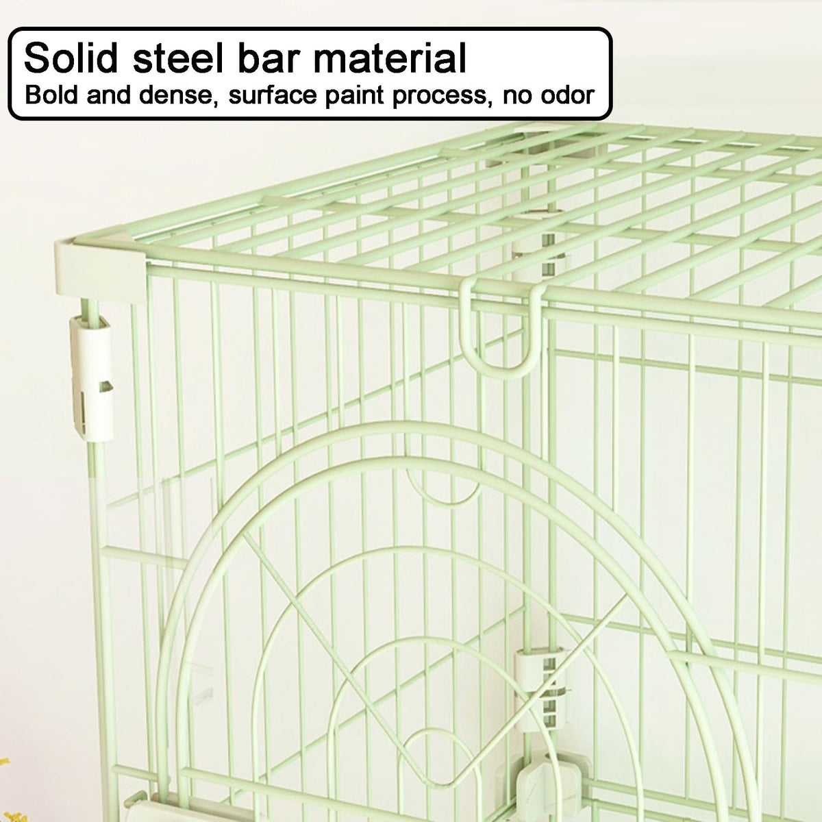 4-Tier Metal Indoor Cat Enclosure with 3 Doors E8348