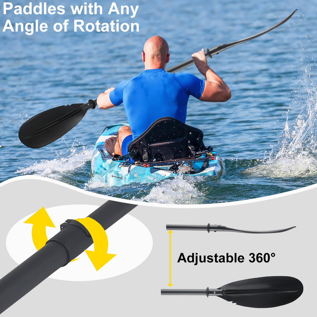 Telescopic Canoe Paddle 70inch to 95inch Black S89946