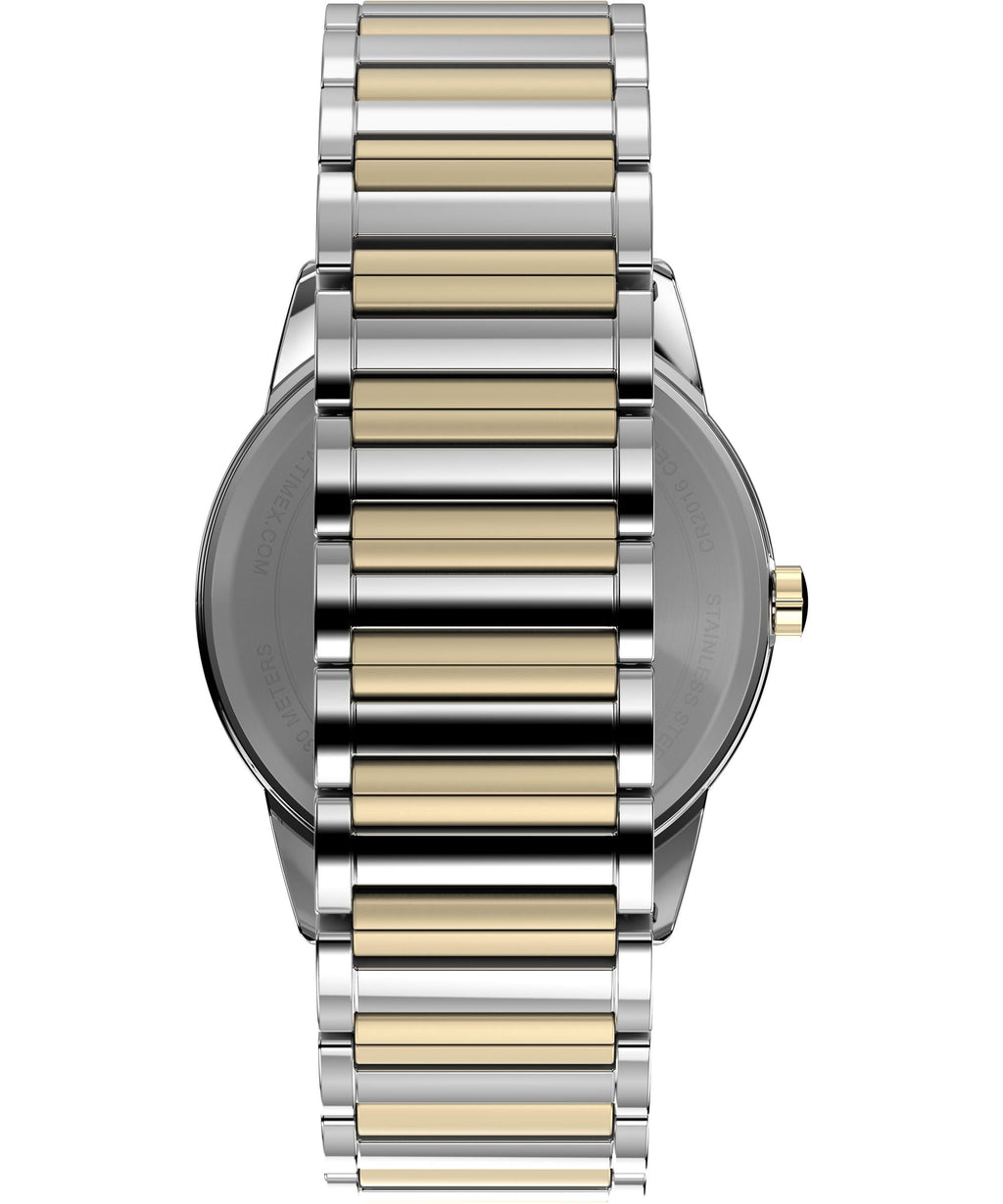 Men's 40mm Watch Two-Tone Expansion Band White Dial N5047