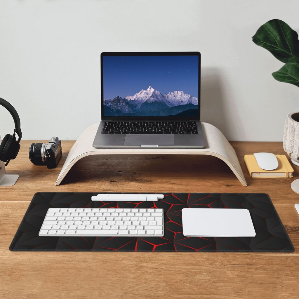 Black Red Large Gaming Mouse Pad 31.5 x 12 inch P122