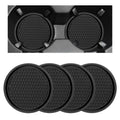Black Non-Slip Silicone Car Cup Coasters G985278