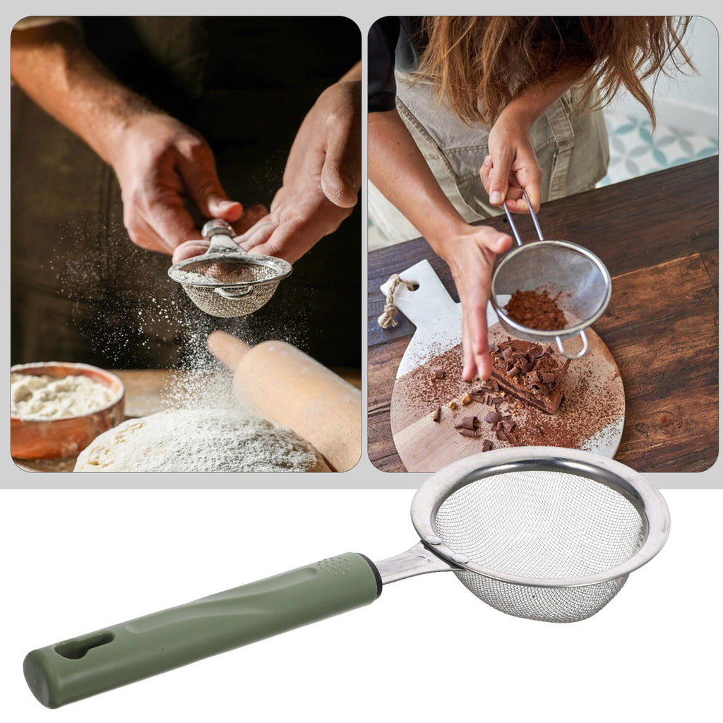 Stainless Steel Food Mesh Strainer with Handle M6216