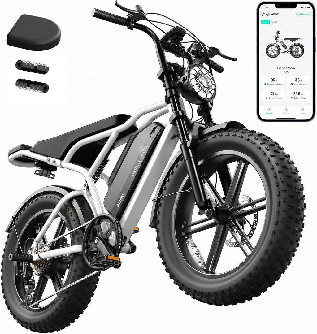 48V 15/25Ah Battery 2000W Peak Motor Electric Bike U523
