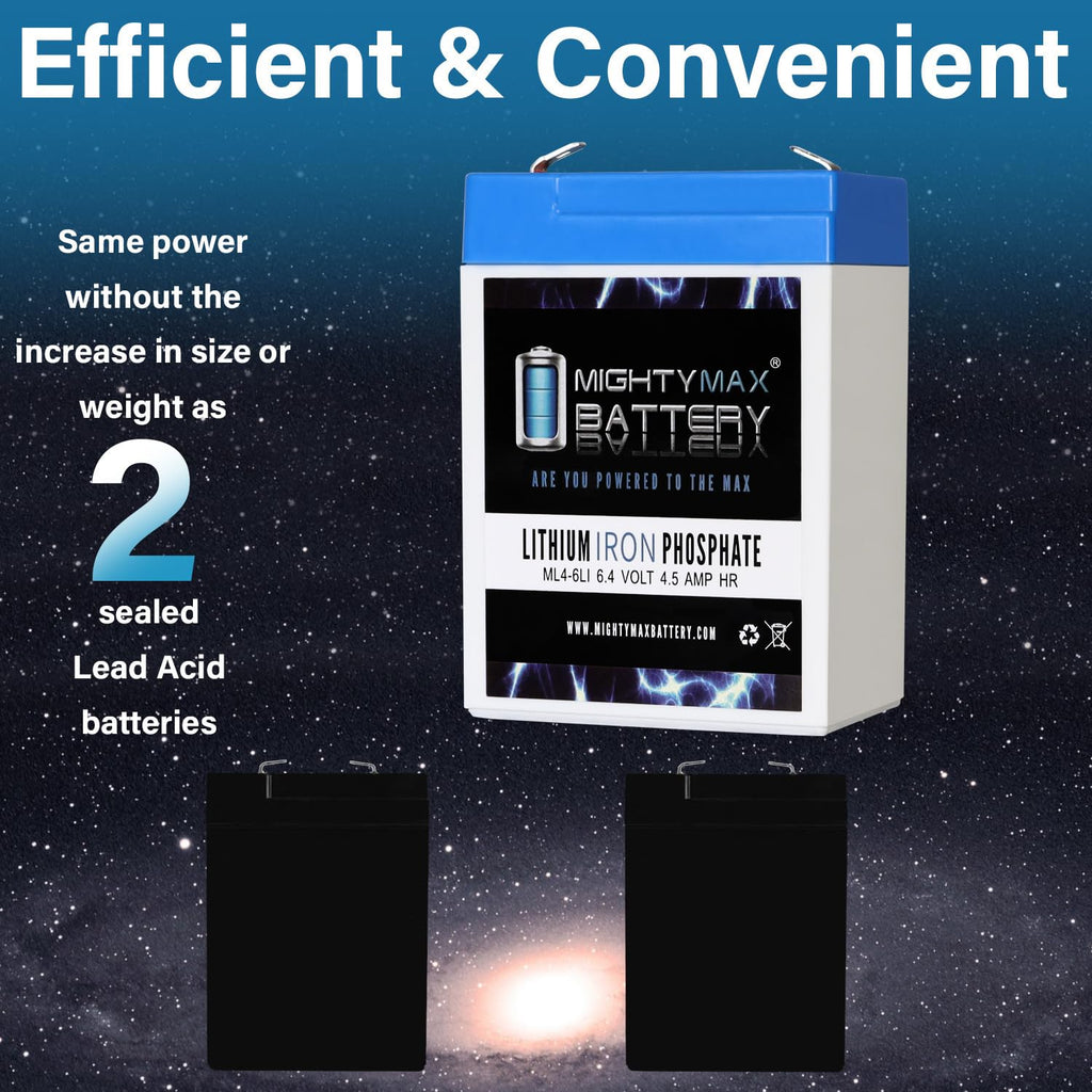 6V 4.5AH Lithium Replacement Battery W5460