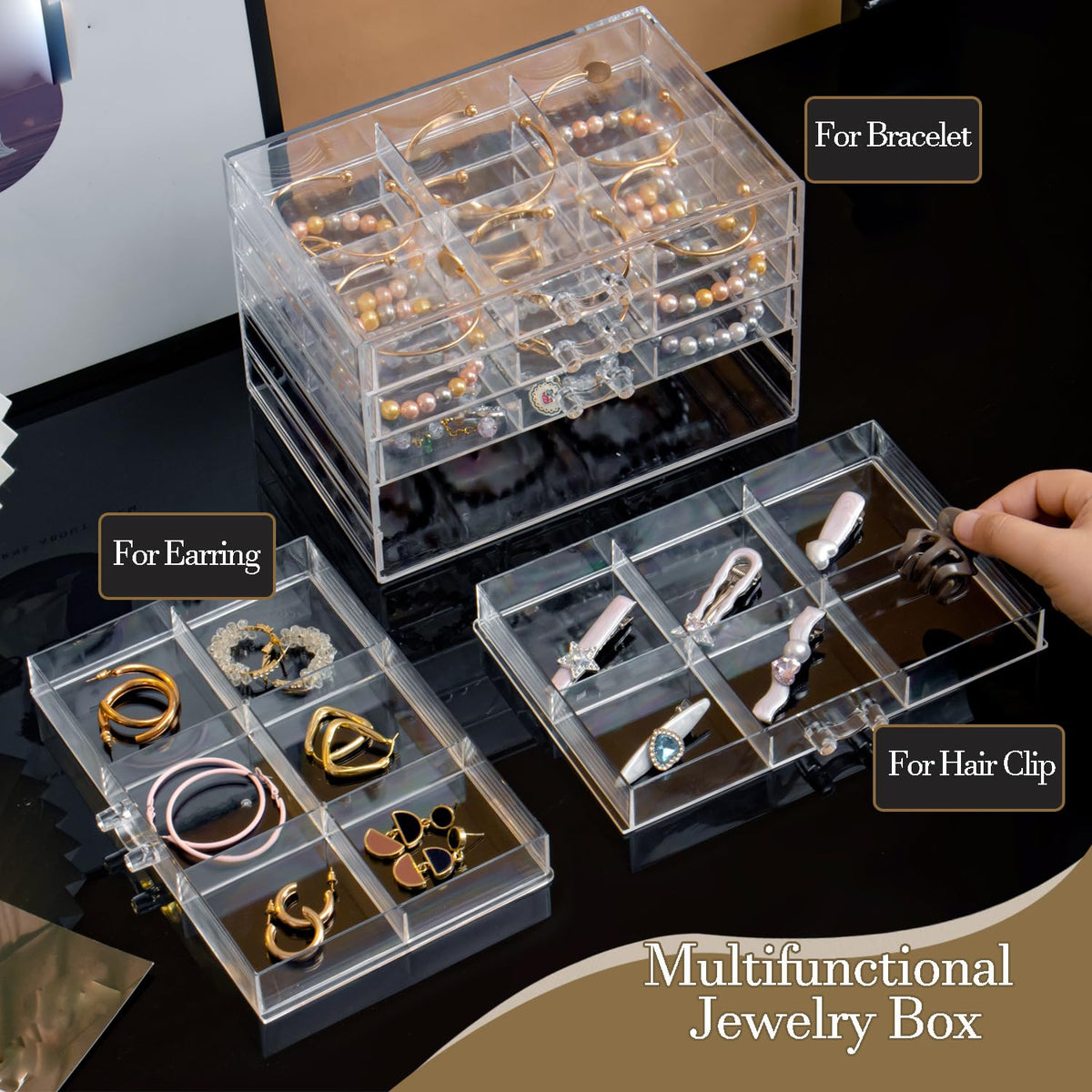 Earring Organizer Box 30 Compartments Z856200