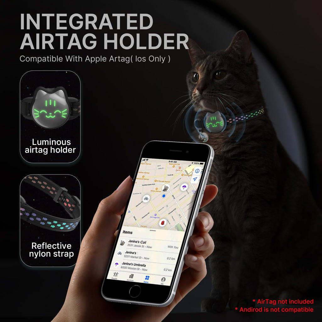 Reflective Breakaway Cat Collar with Bell C7728