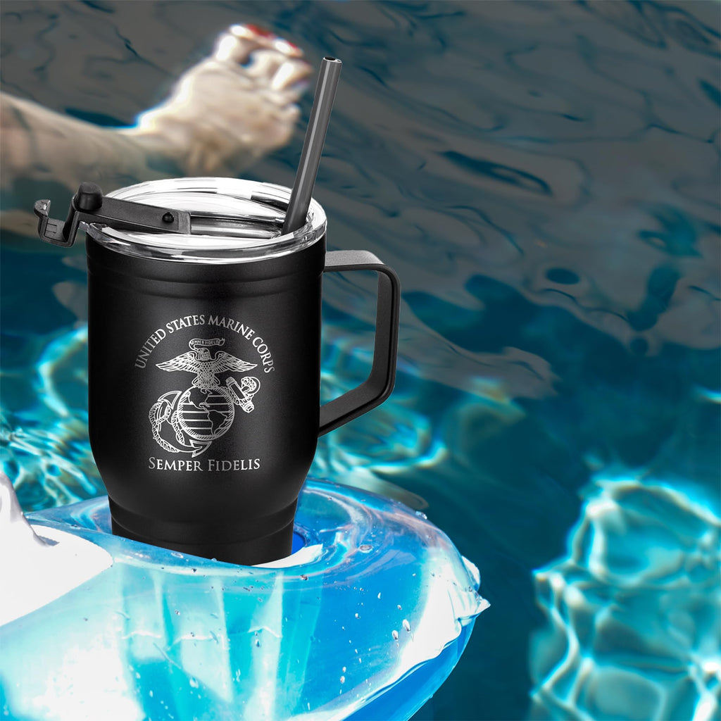 30 oz Stainless Steel Tumbler with Handle L3459