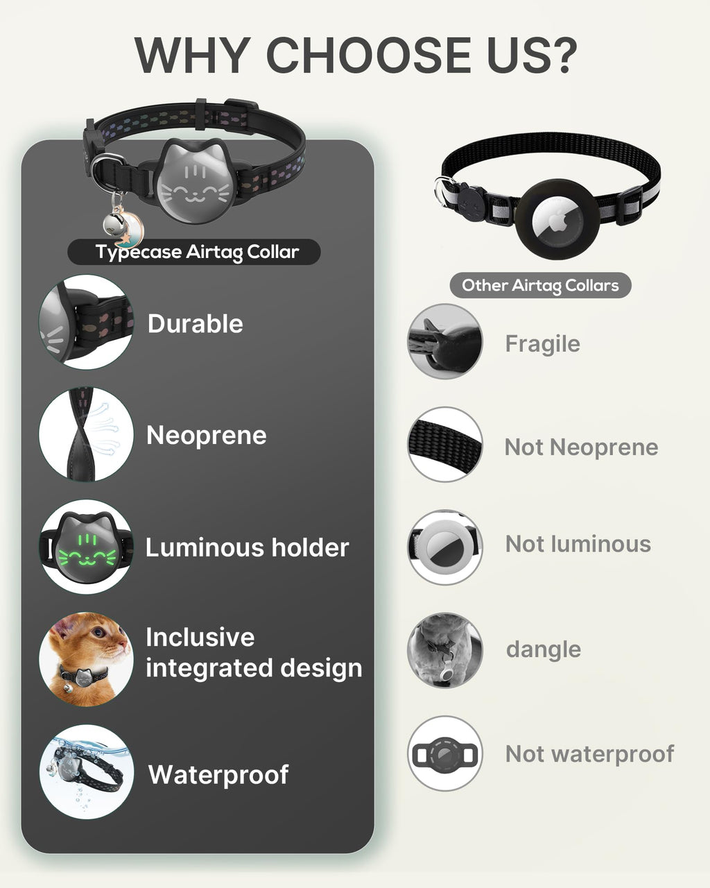 Reflective Breakaway Cat Collar with Bell C7728