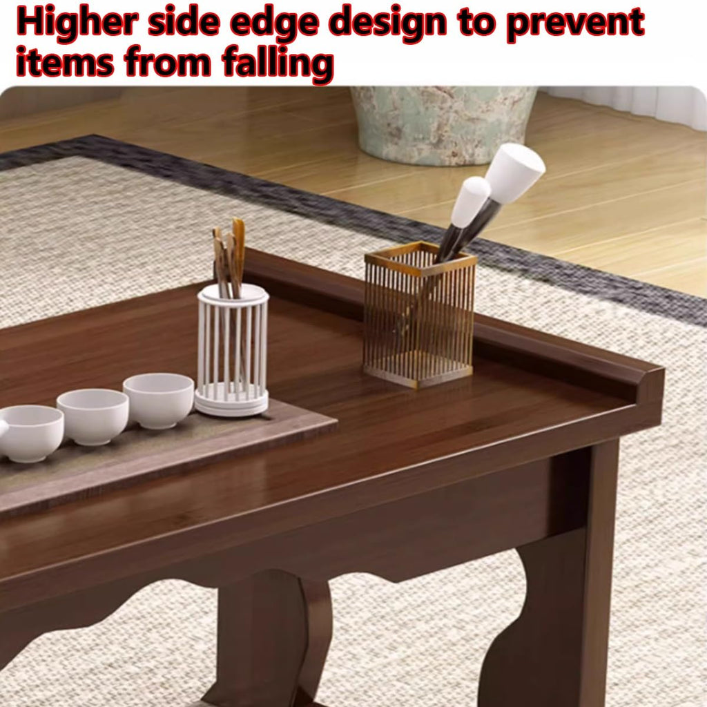 Foldable Bamboo Coffee Table with Storage P920