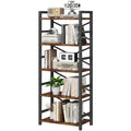 5 Tier Wood and Metal Bookshelf R148