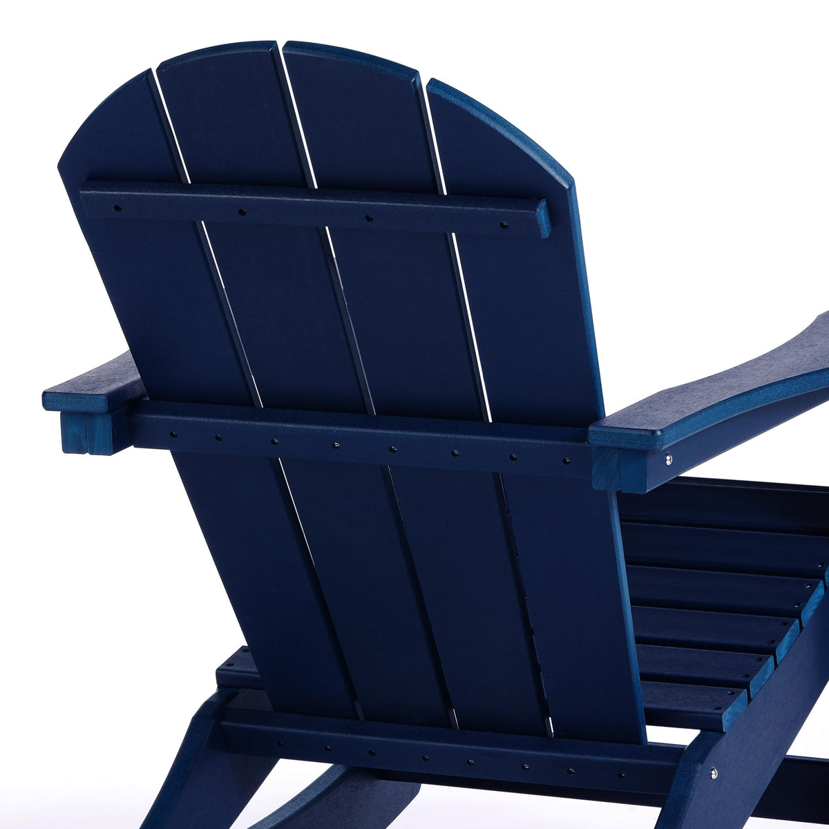 Navy Blue Poly Adirondack Chair Set of 2 W2095