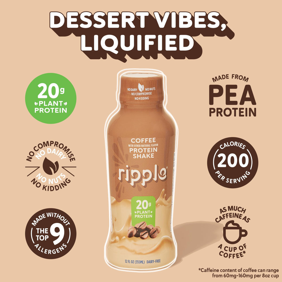 Chocolate Coffee Vegan Protein Shake 24 Pack M833