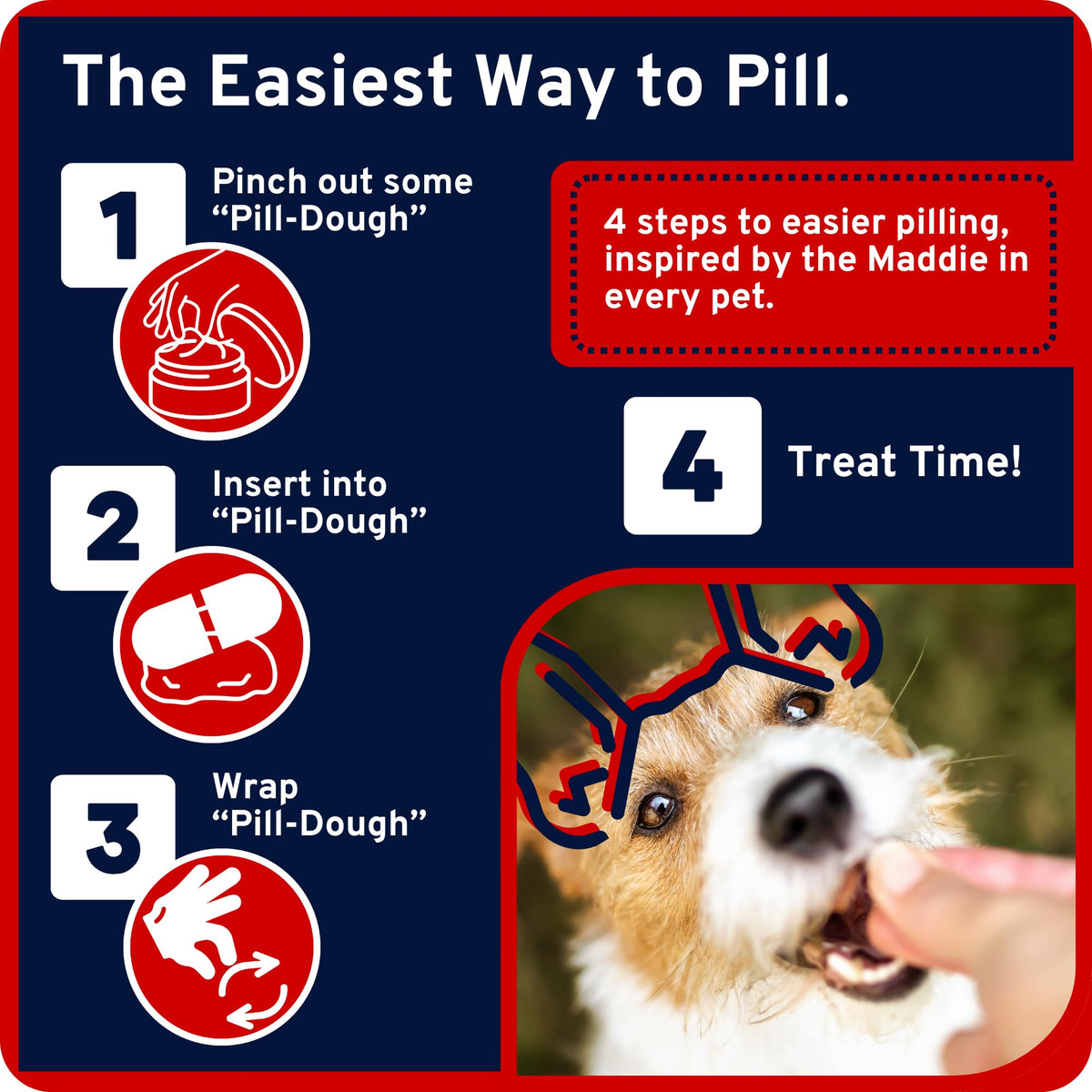 Hypoallergenic Pill Concealing Wrap for Dogs and Cats, 1 Pack T852304