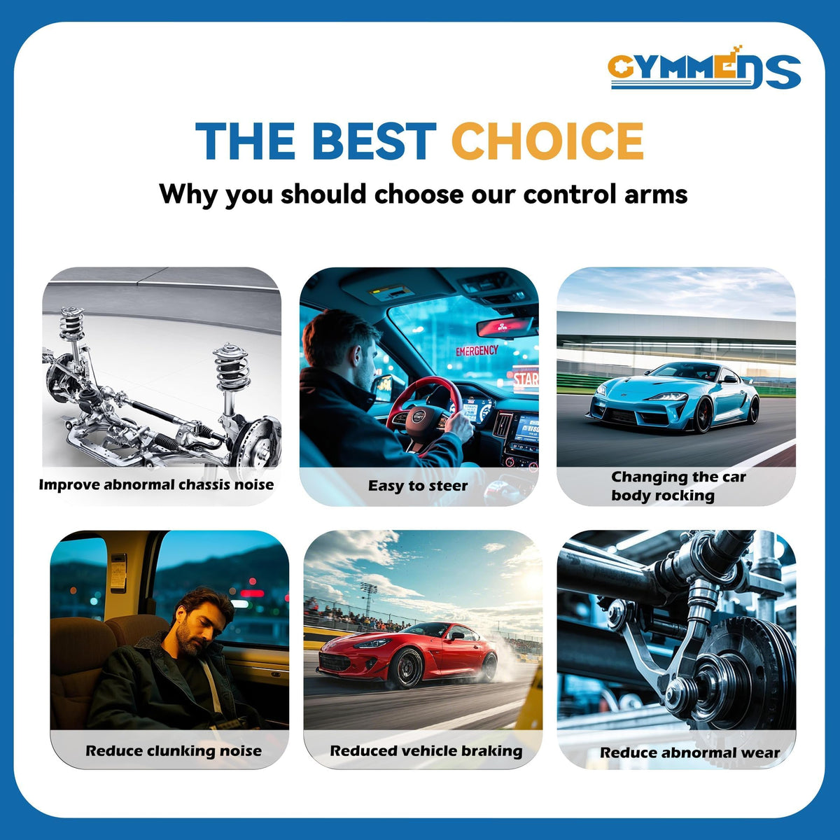 Front Upper Control Arms + Lower Ball Joints Suspension Kit A207441