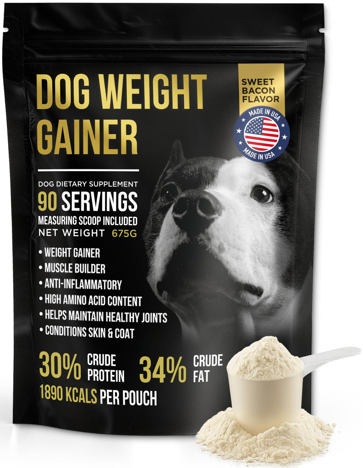 High Calorie Dog Weight Gainer 90 Servings 1.5 lbs K955