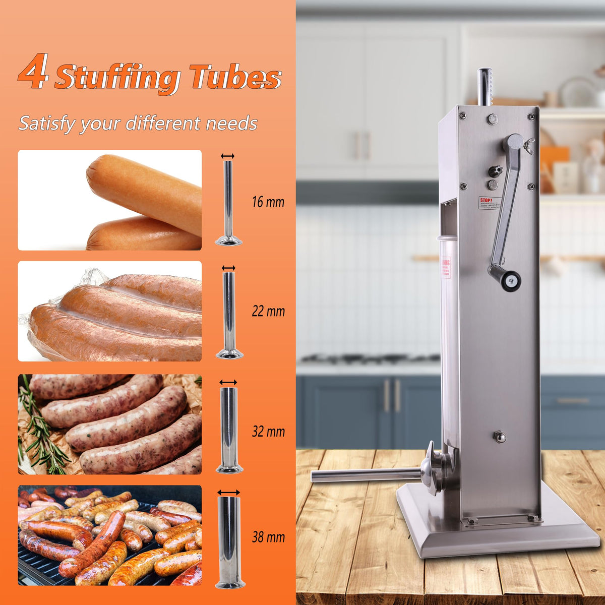 7L Sausage Stuffer and 15lb Manual Meat Mixer J316
