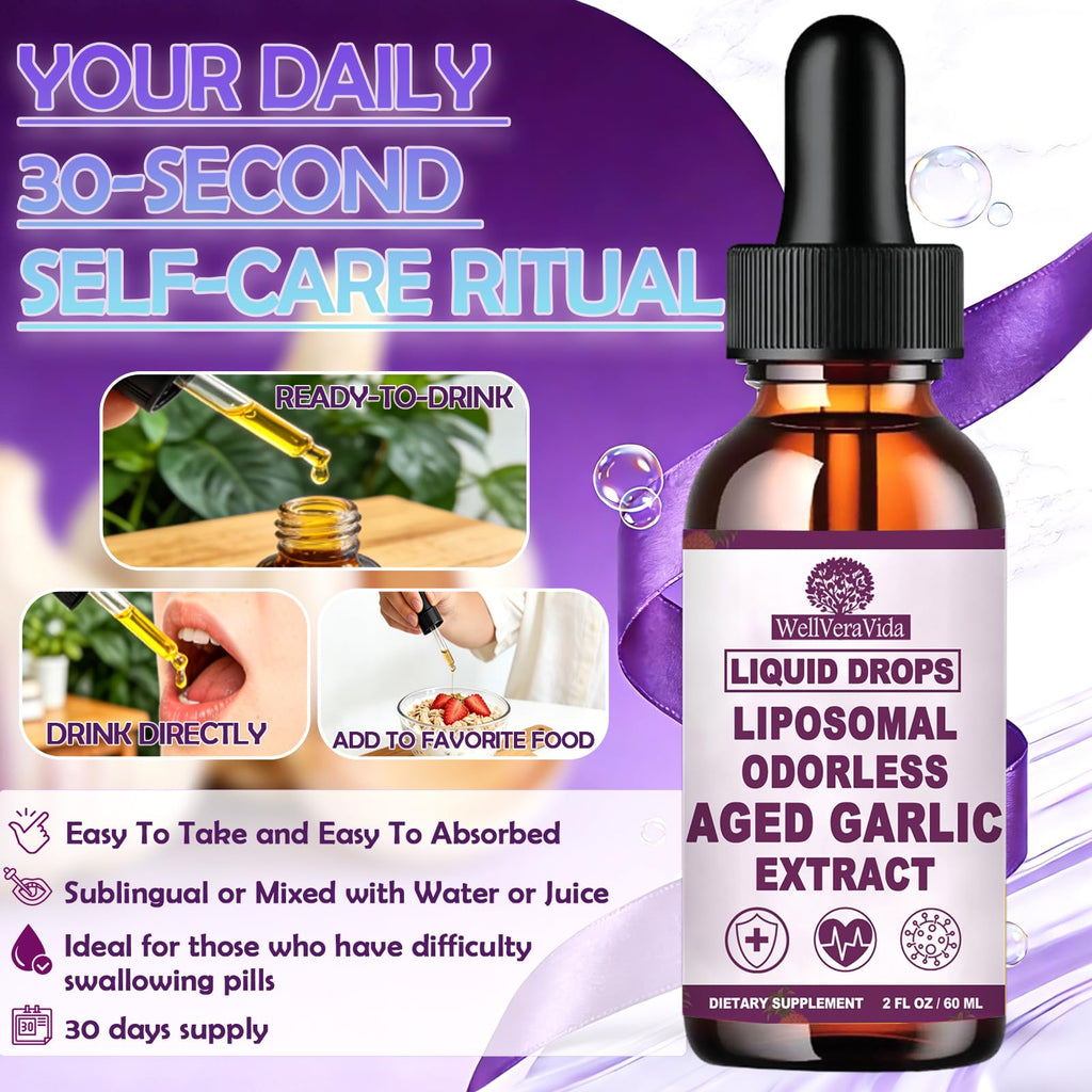 Organic Odorless Garlic Extract Liquid Drops 500mg F21962
