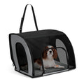 Dog Car Seat, Medium, Gray/Black Y847884