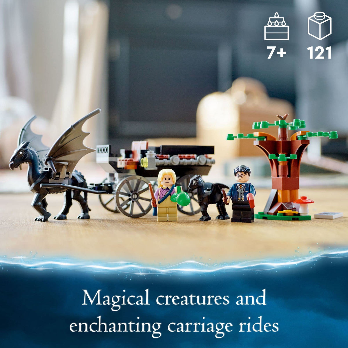 Building Toy Set with 2 Winged Horse Figures and Minifigure Y2525
