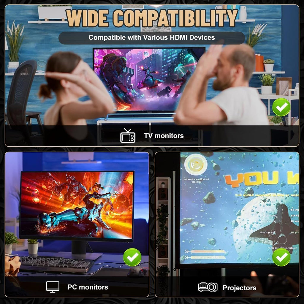 Wireless Plug and Play Retro Game Console with 20000+ Games and Dual 2.4G Wireless Controller R68789