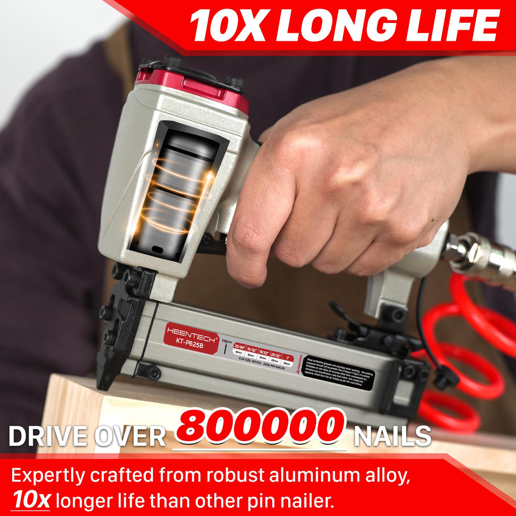 Pneumatic Pin Nailer 23 Gauge with 2160pcs Pin Nails R394194