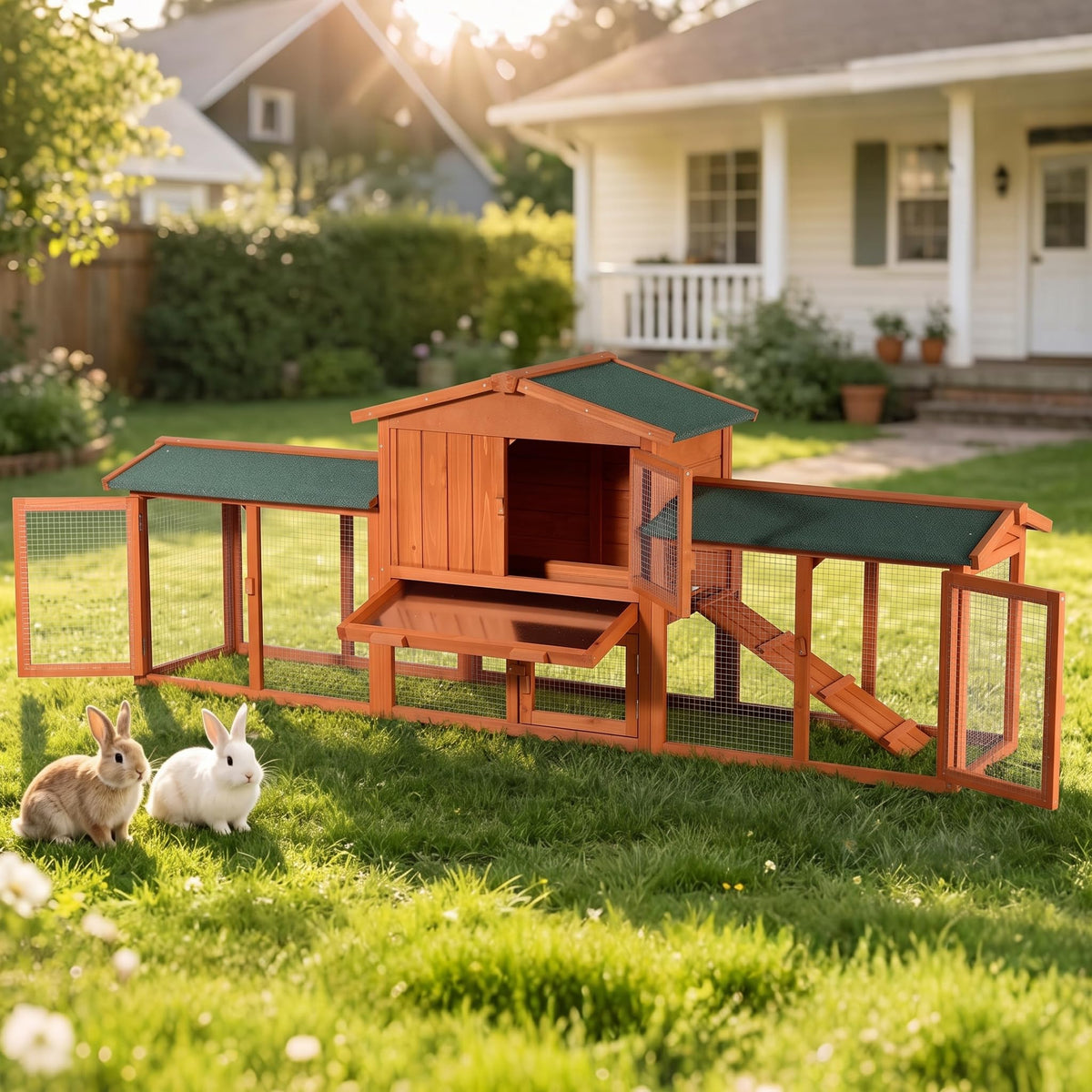 86" Extra Large Rabbit Cage Z639