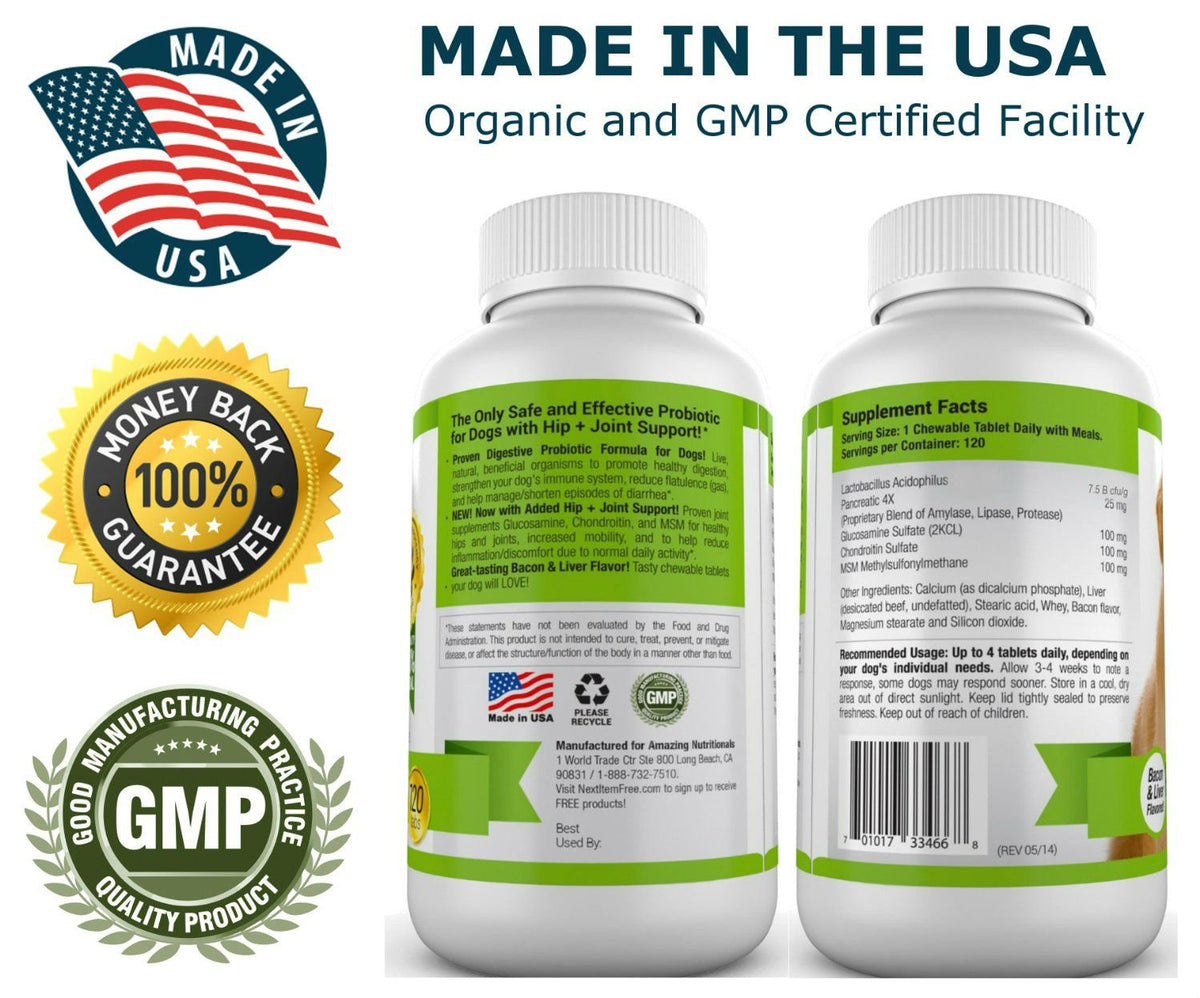Probiotics for Dogs 120 Chews J5330