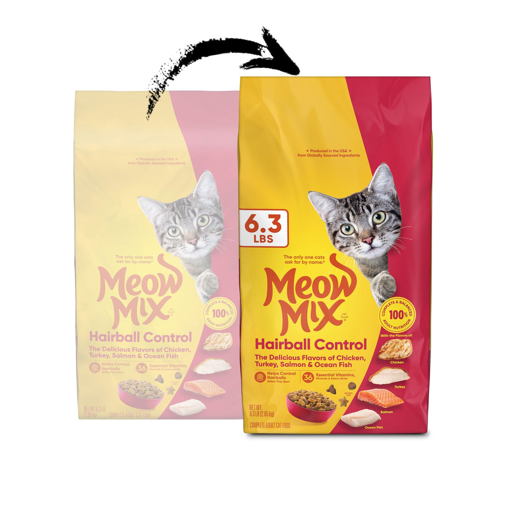 Hairball Control Dry Cat Food, 6.3 Pound Bag A6037