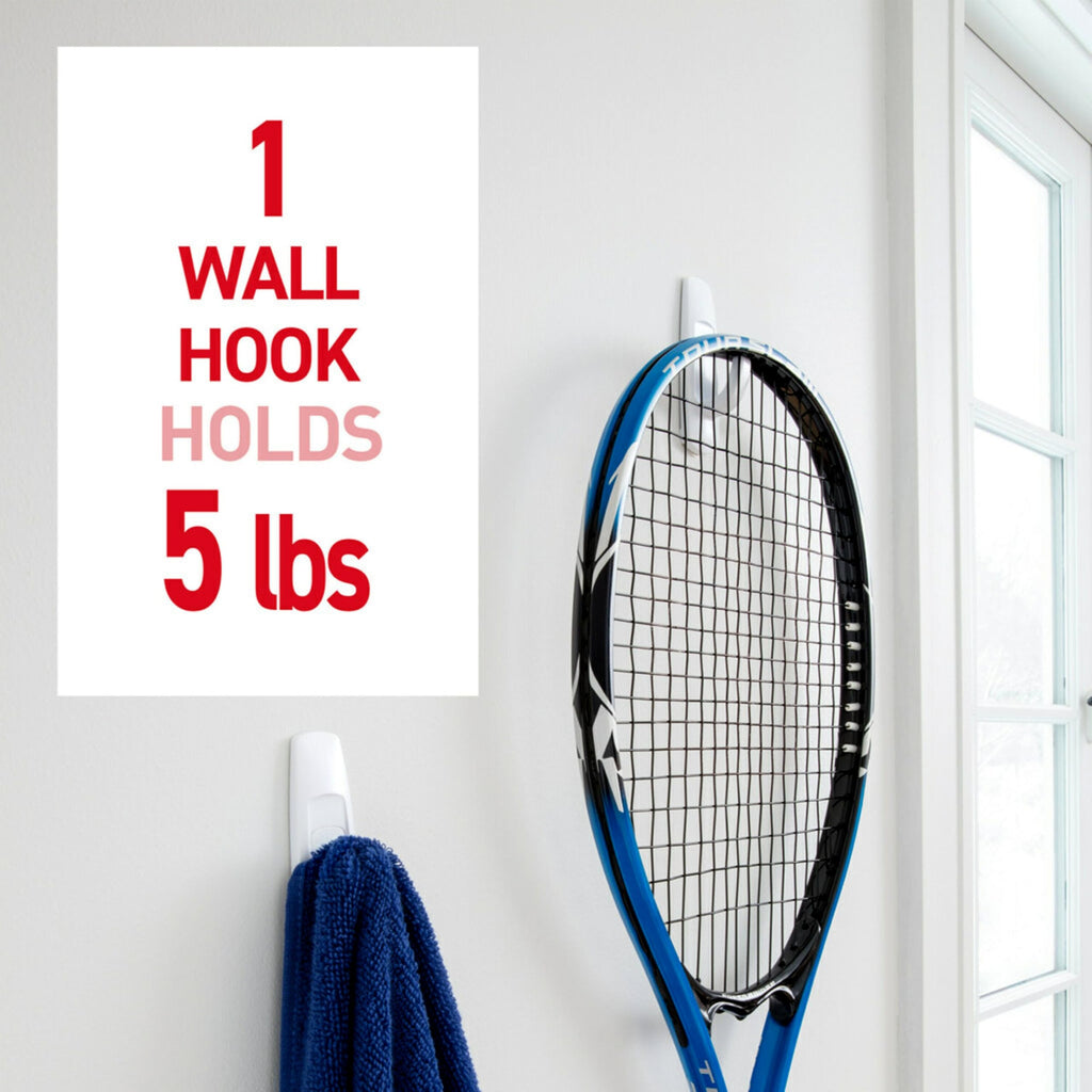 Large Utility Hooks, 7 Hooks, 12 Strips O6443