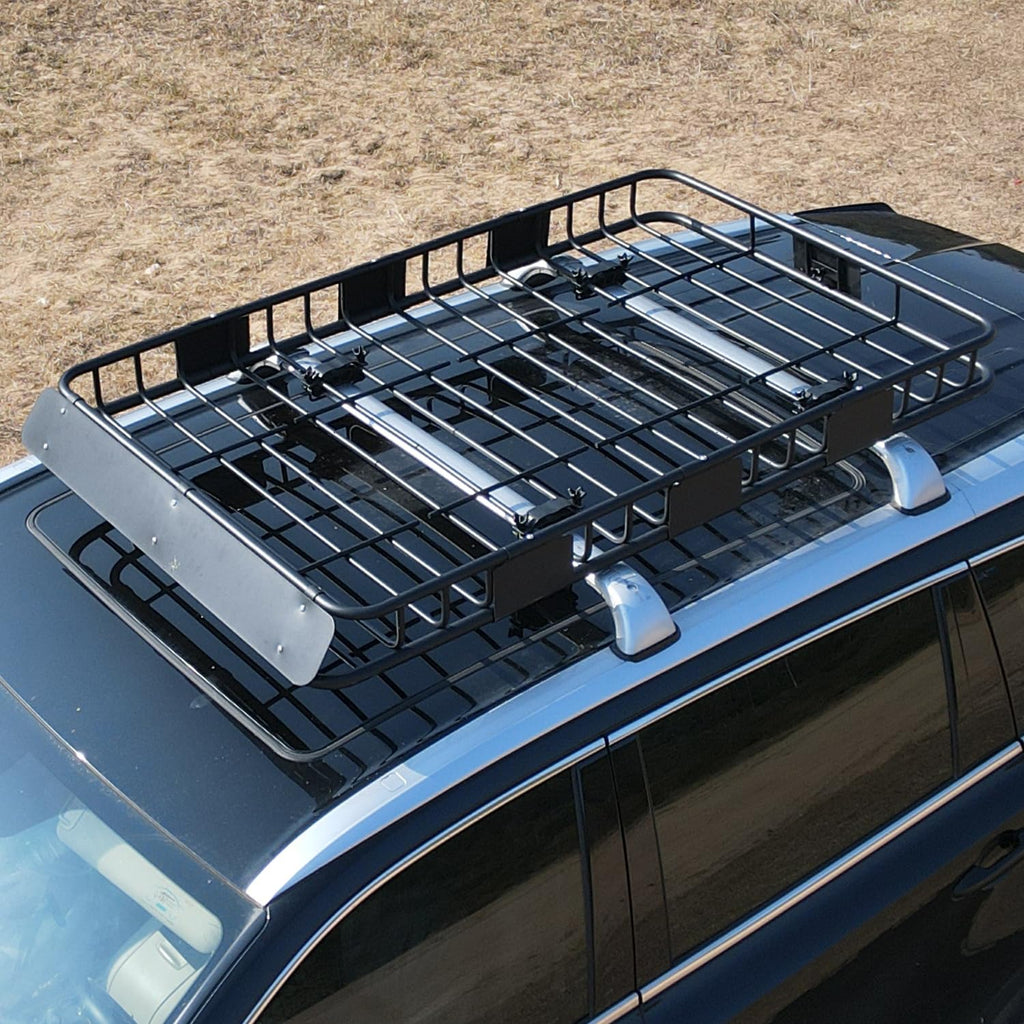 64" x 39" x 5" 200lb Heavy Duty Roof Rack Carrier Basket with Waterproof Bag J742675