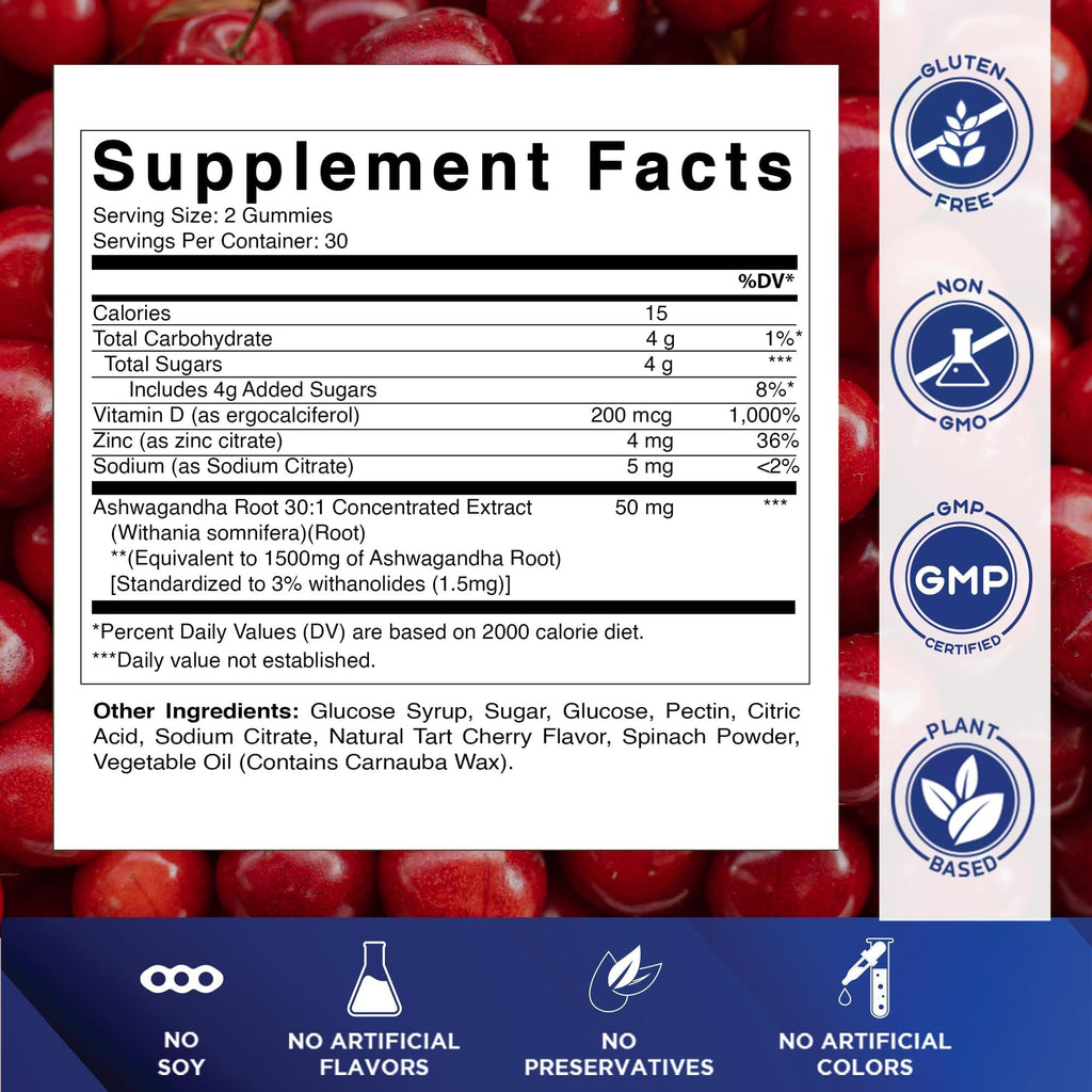 Ashwagandha Gummies 30:1 Extract W3394