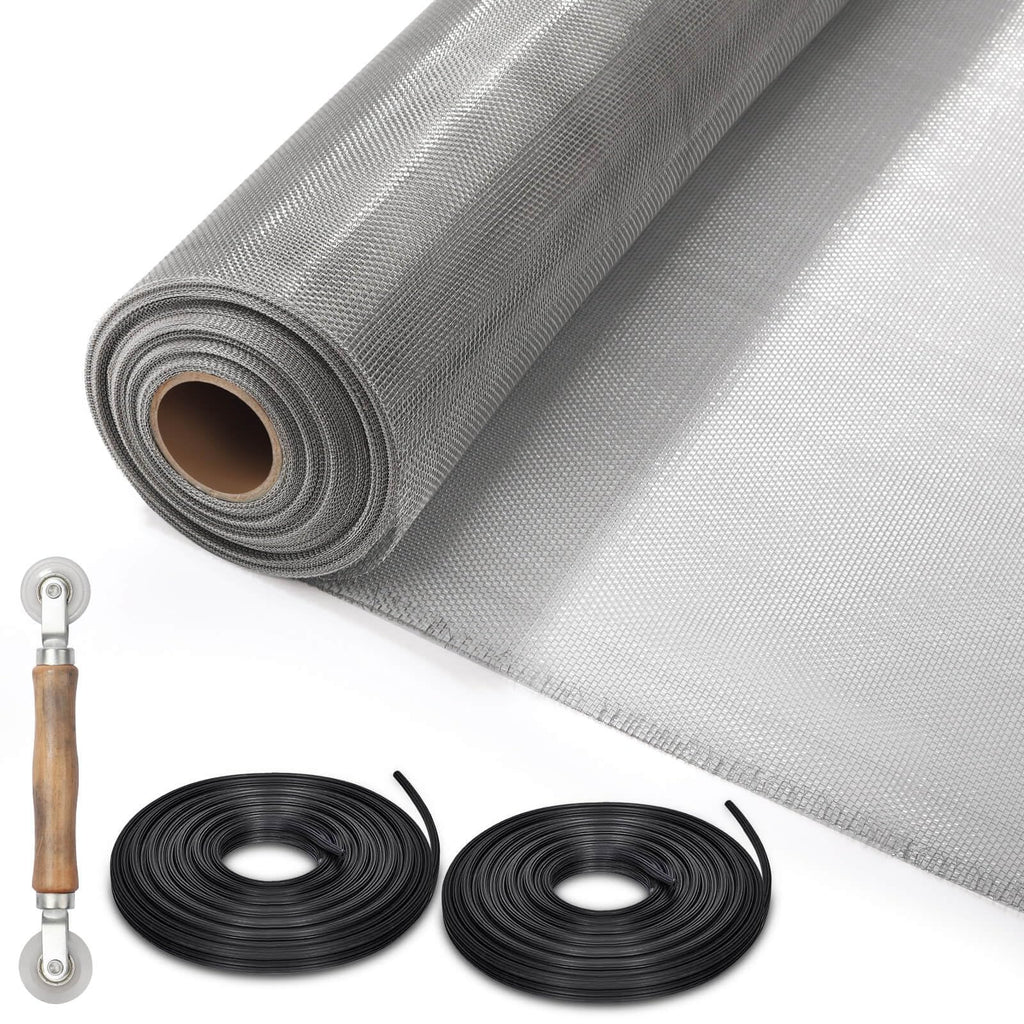 Aluminum Screen Roll with Spline & Rolling Tool A976