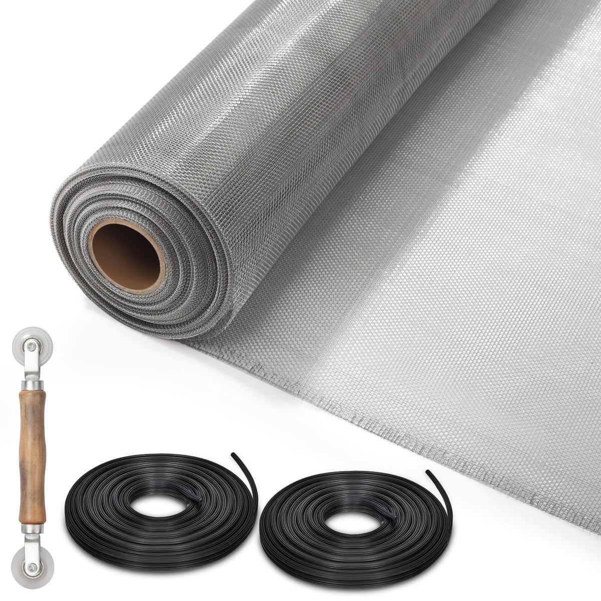 Aluminum Screen Roll with Spline & Rolling Tool A976