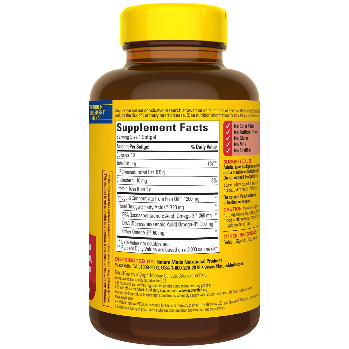 Fish Oil Omega 3 1200 mg Softgels H232