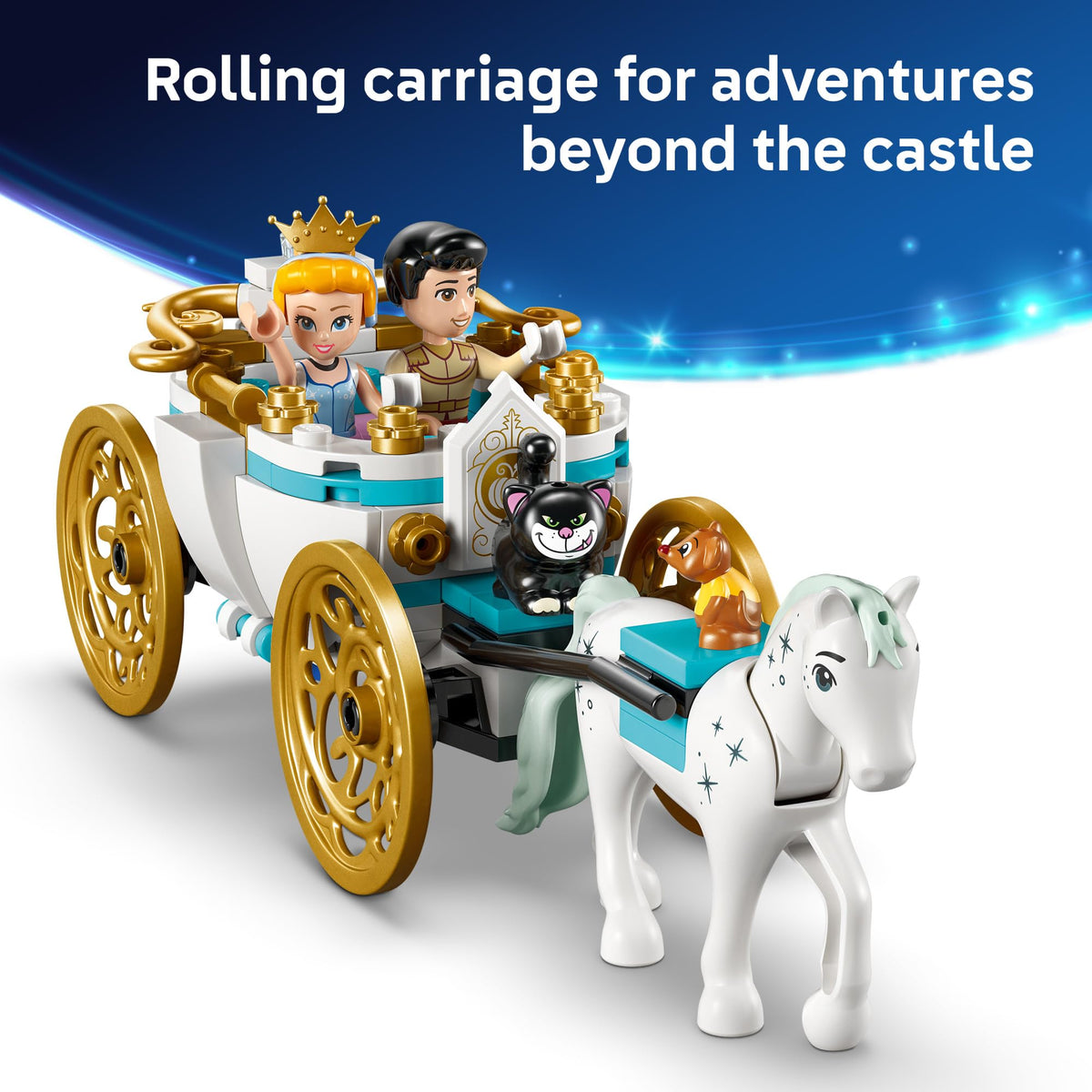 Disney Princess Castle Building Toy with 2 Minidolls M582455