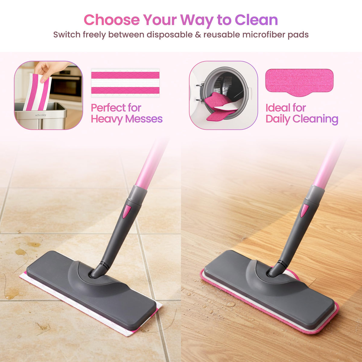 Steam Mop for Hard Floors U616