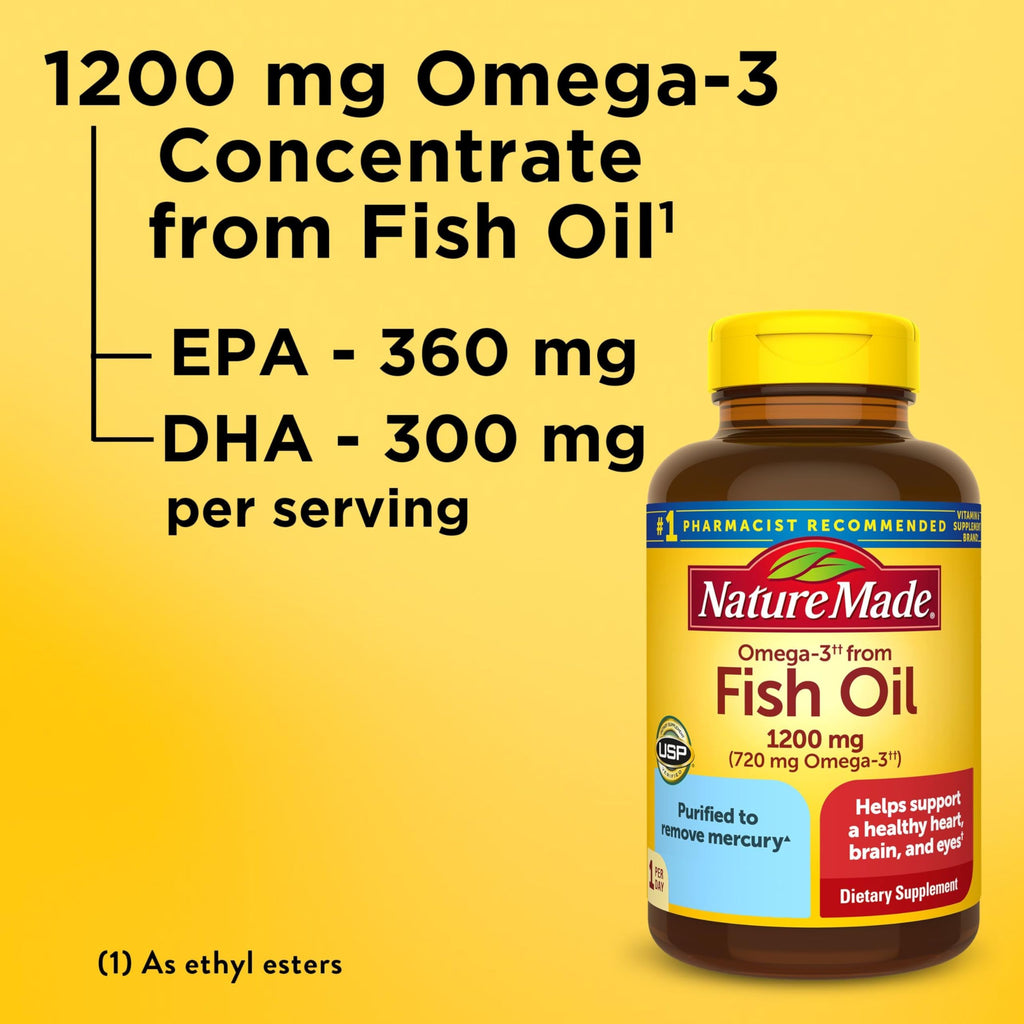 Fish Oil Omega 3 1200 mg Softgels H232