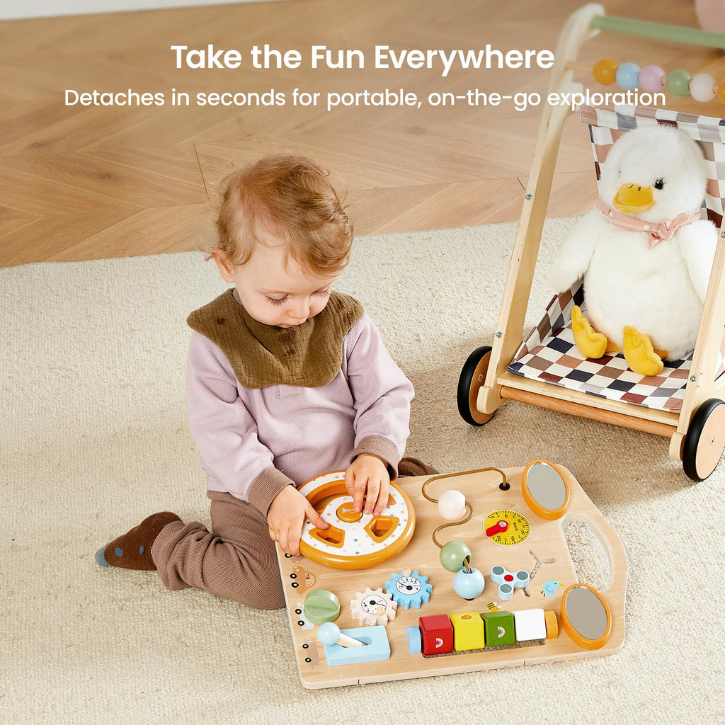 Wooden Baby Walker with Wheels X944