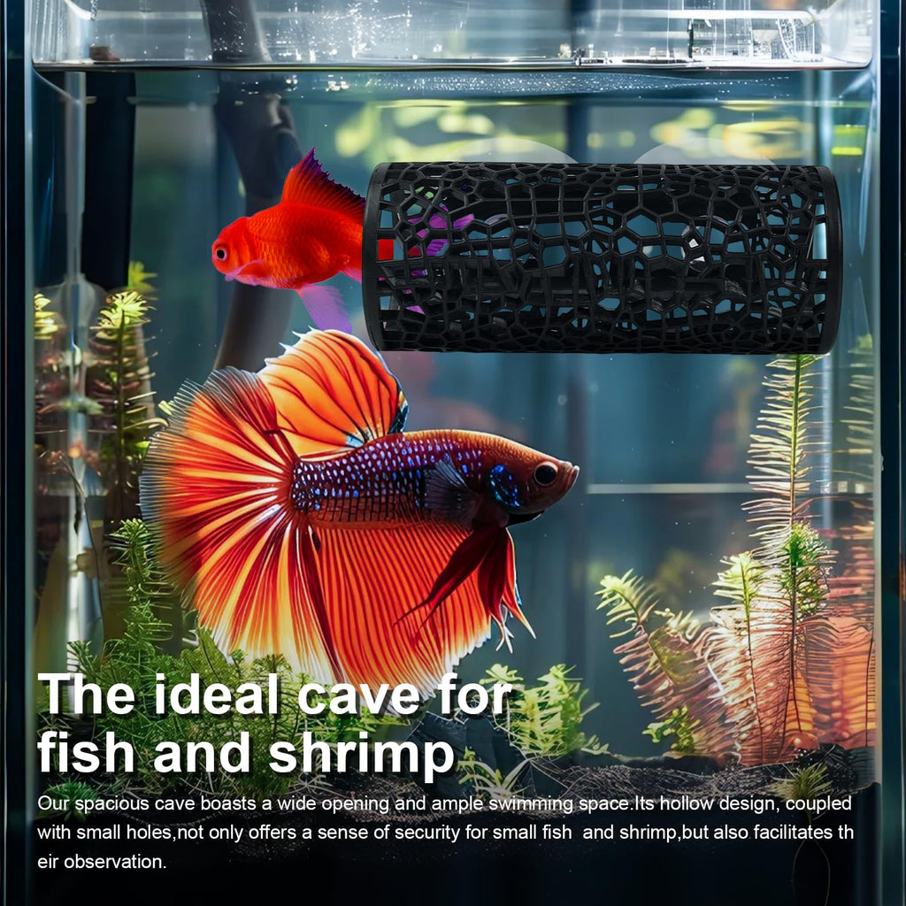 Betta Hammock Set, Fish Tank Decor, Fish Hammock & Hide Tunnel Betta Leaf Pad X179611