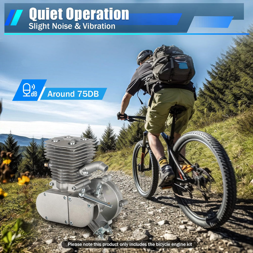 2-Stroke Bicycle Engine Motor Kit with CDI Ignition and 44-Tooth Sprocket B608607