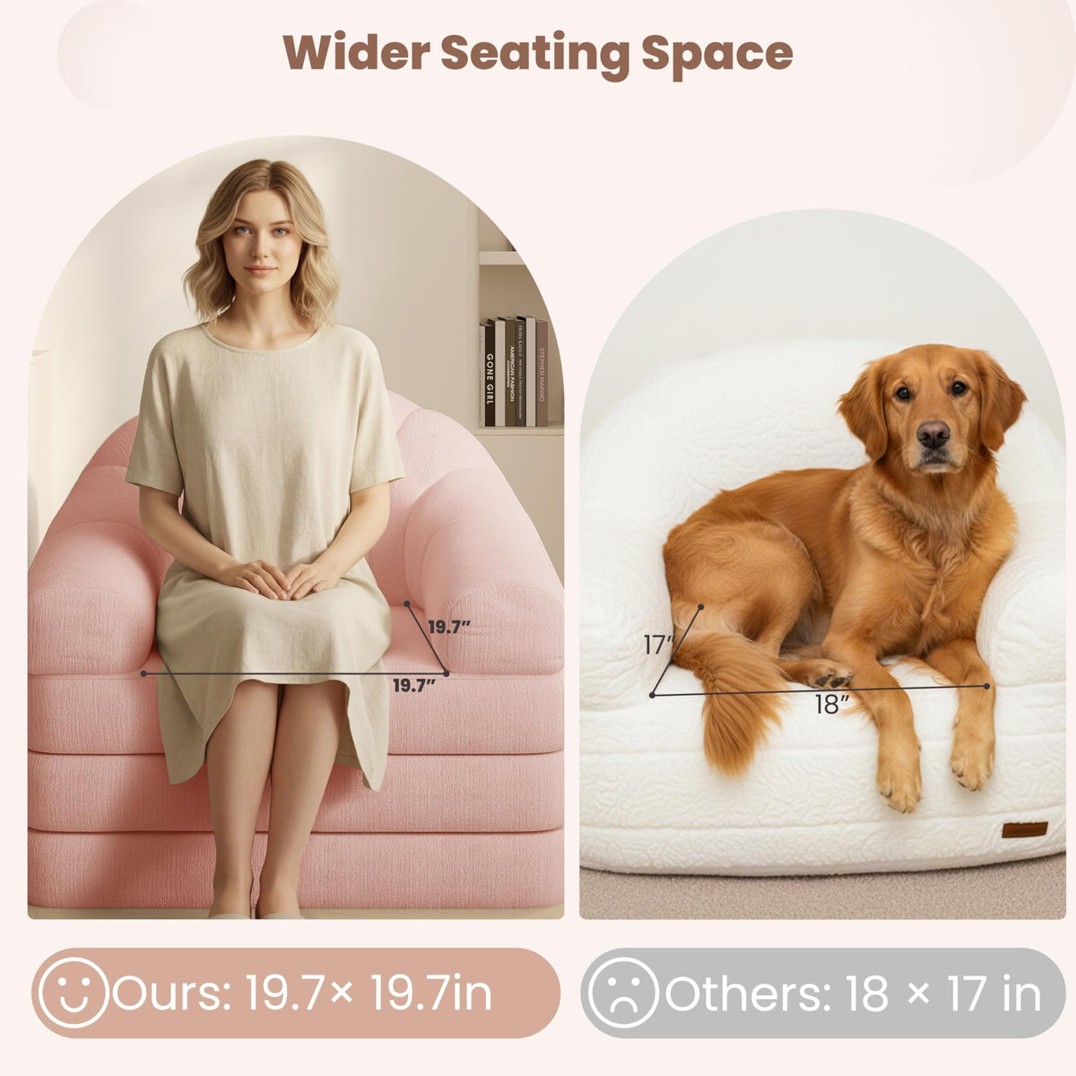 Pink Chenille Convertible Sofa Bed K145673