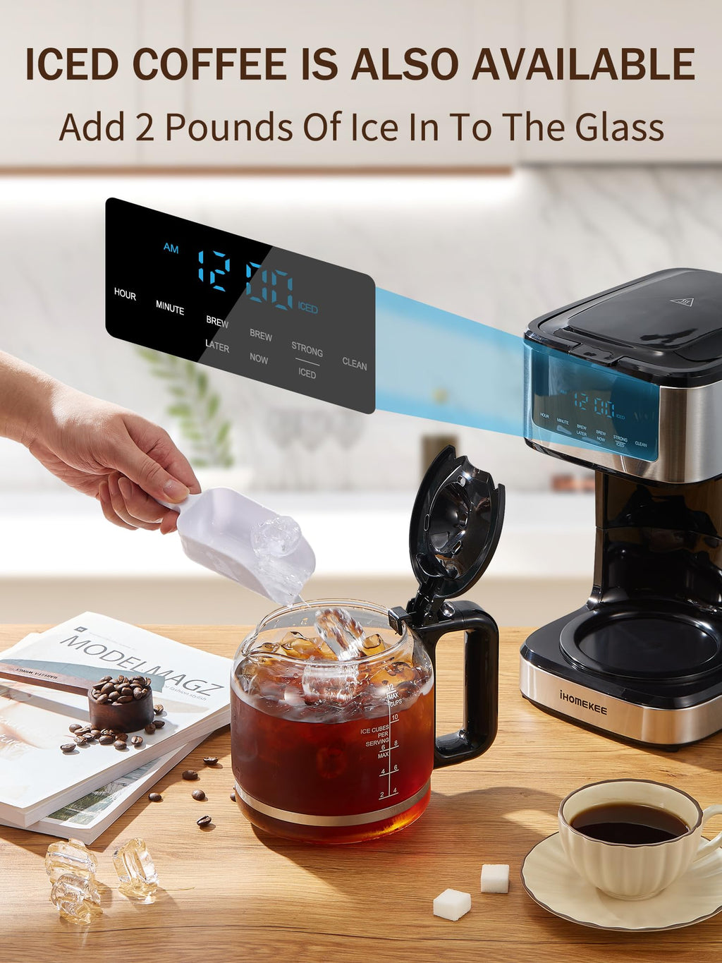 Programmable Drip Coffee Maker 12 Cup I960504