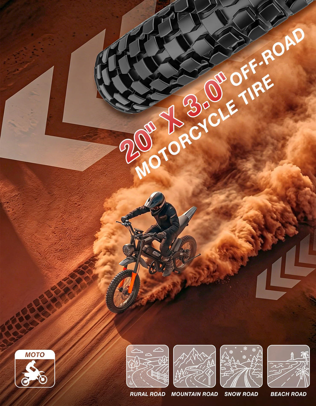 5500W Electric Dirt Bike with 48V 30AH Battery X9098