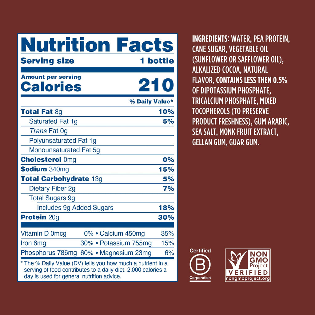 Chocolate Coffee Vegan Protein Shake 24 Pack M833