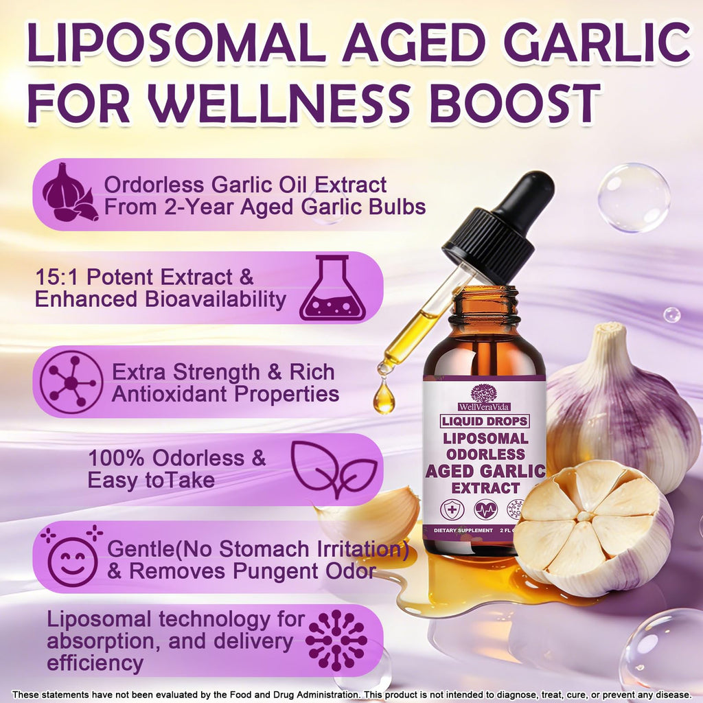Organic Odorless Garlic Extract Liquid Drops 500mg F21962