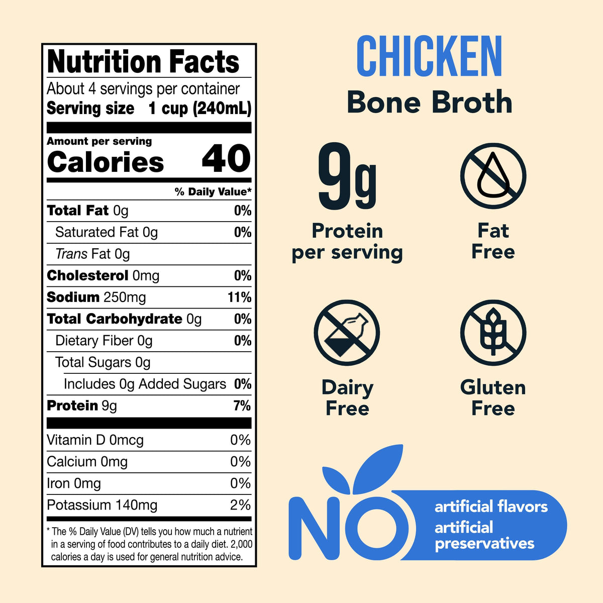 Chicken Bone Broth 32 Oz F7471