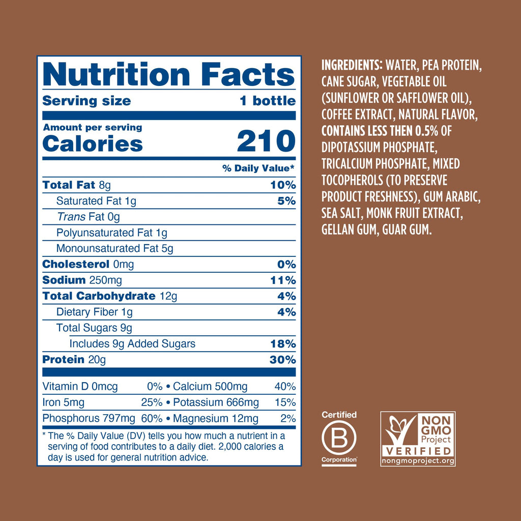 Chocolate Coffee Vegan Protein Shake 24 Pack M833